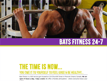 Tablet Screenshot of batsfitness.ca